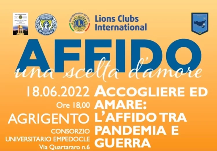 L'affido una scelta d'amore ad Agrigento