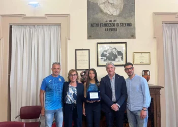 La campionessa siciliana nel Salto triplo Giorgia Piccione ricevuta al Comune