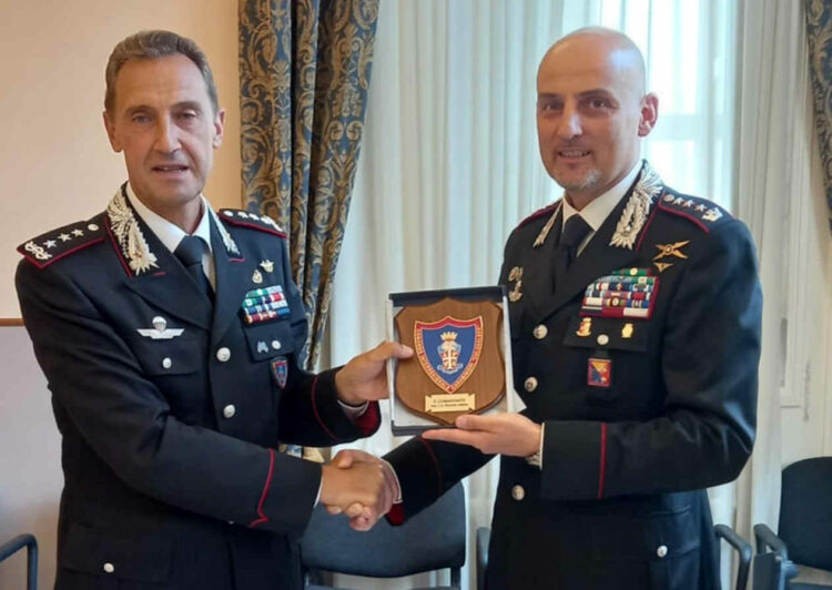 Il Generale Riccardo Galletta al Comando Provinciale dei carabinieri di Ragusa