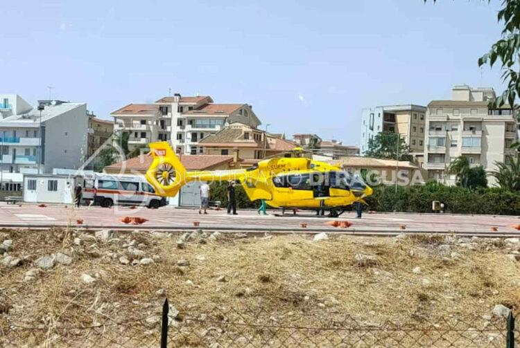 Modica, incidente ragazzo trasferito a Catania