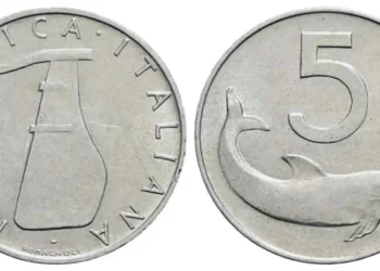 Moneta da 5 Lire col delfino che vale fino a 8 mila euro