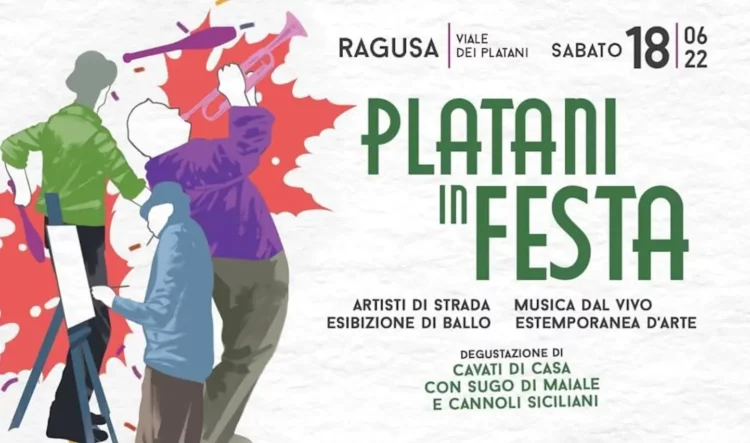 Platani in festa a Ragusa