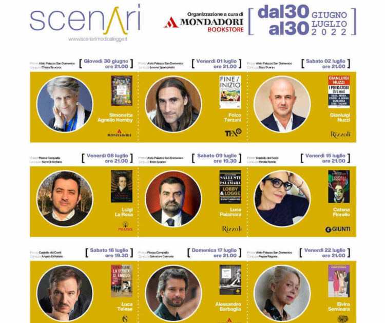 Scenari, Modica Legge dal 30 giugno: da Gianluigi Nuzzi a Paolo Crepet