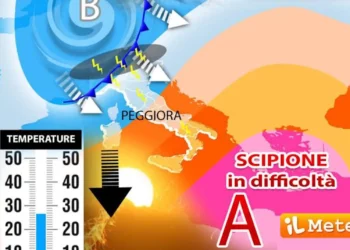 Meteo, caldo in pausa: temperature in calo e temporali