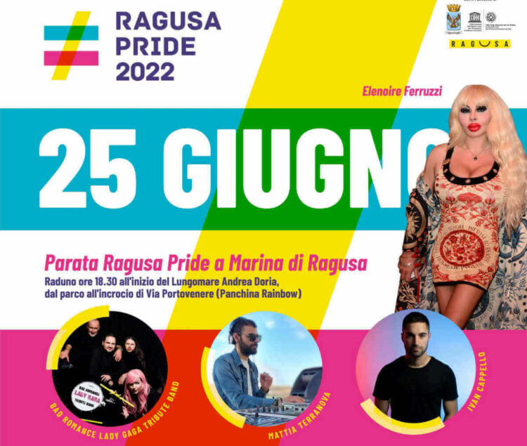 Ragusa dal 23 al 25 giugno il primo Pride
