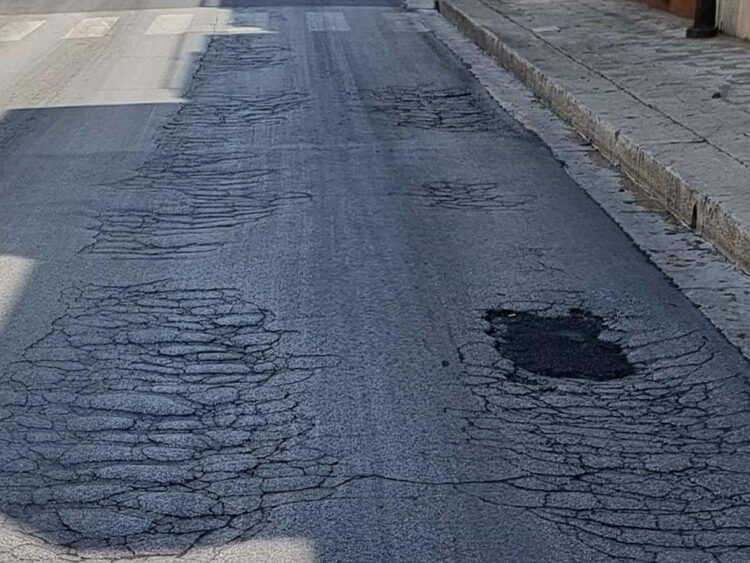 Ragusa, stato disastroso delle vie cittadine FOTO