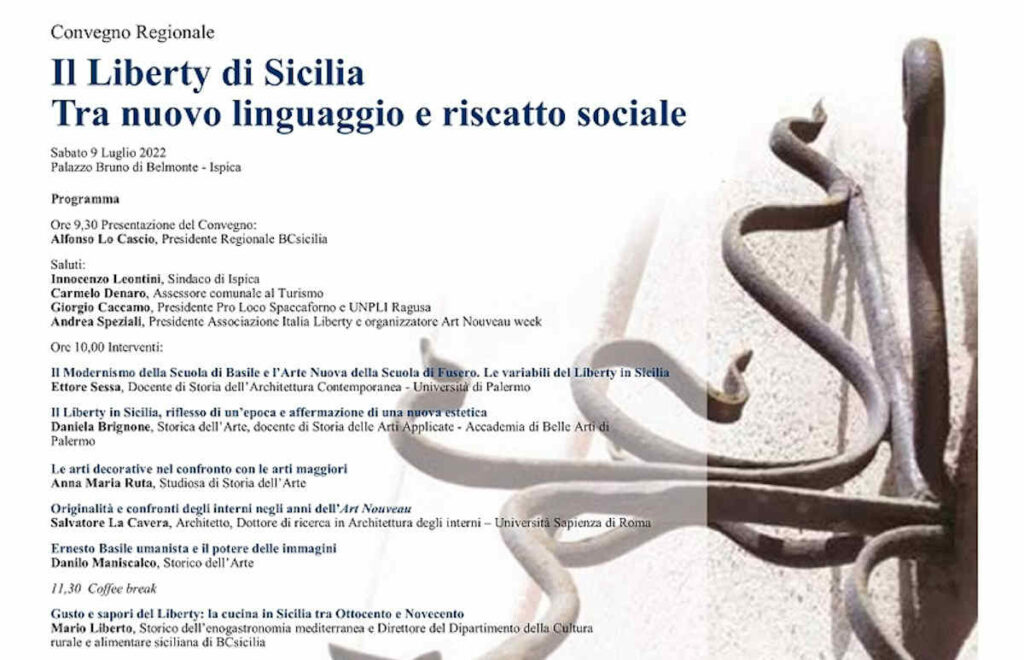 Convegno Regionale: “Il Liberty di Sicilia, tra nuovo linguaggio e riscatto sociale”