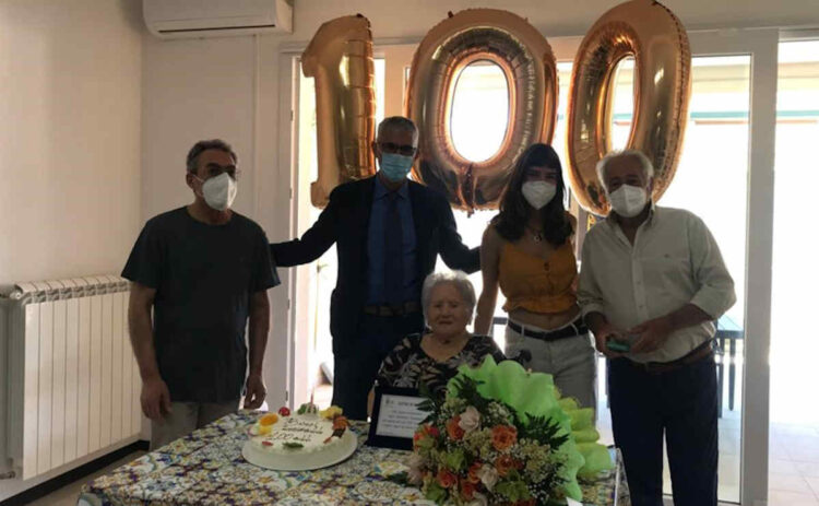 100 anni della signora Occhipinti