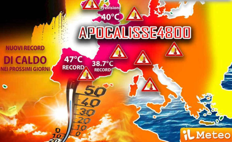 Meteo, anticiclone Apocalisse 4800: temperature di fuoco