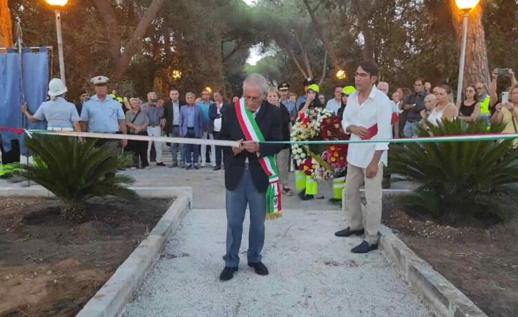 Inaugurata la villa comunale di Vittoria FOTO