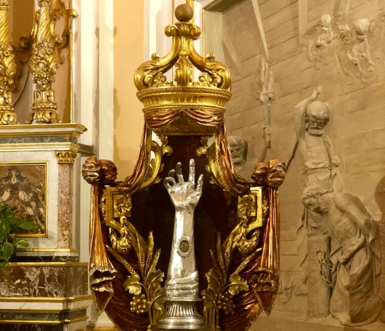 reliquia del braccio del Patrono San Giovanni Battista