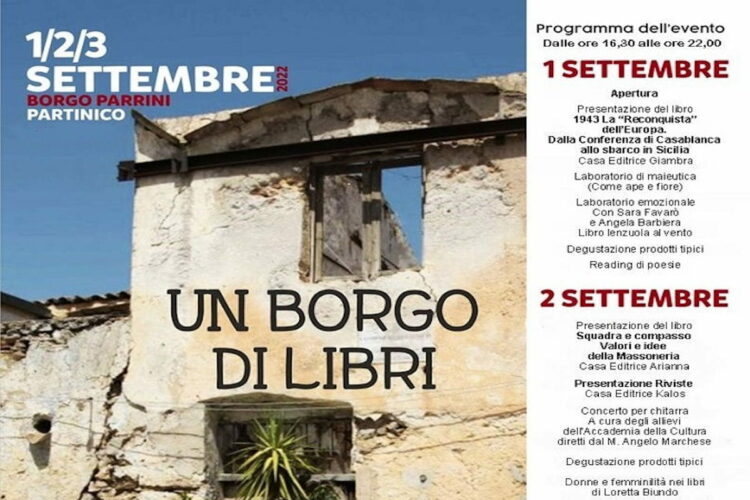 Partinico, “Un Borgo di libri” nottibcsicilia