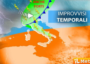 Meteo weekend: tempo instabile con temporali forti
