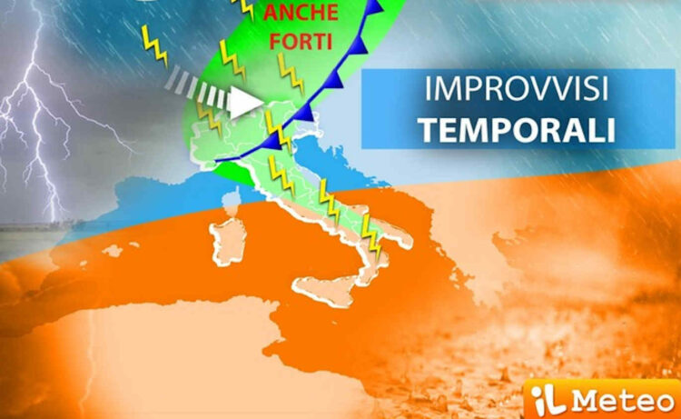 Meteo weekend: tempo instabile con temporali forti