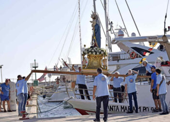 Santa Maria di Portosalvo a Marina di Ragusa: l'itinerario della processione in mare
