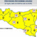 Maltempo, allerta gialla in Sicilia