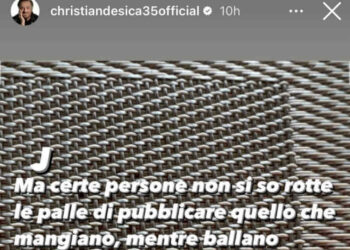 Christian De Sica su Instagram