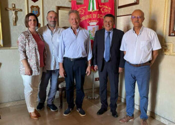 Scicli, il giudice costituzionale Angelo Buscema accolto dal sindaco Mario Marino