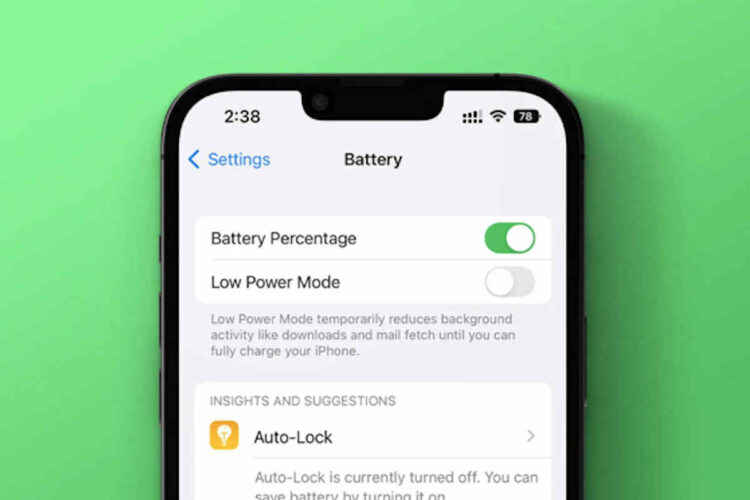 iOS16 beta 5 torna la percentuale della batteria