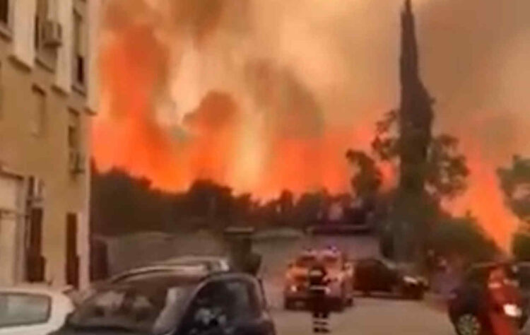 Incendi a Palermo