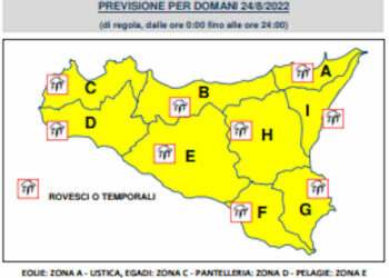 Sicilia, Protezione Civile: allerta gialla per maltempo e temporali (anche forti)