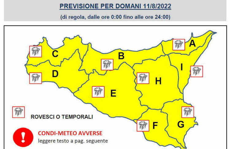 Allerta meteo sicilia