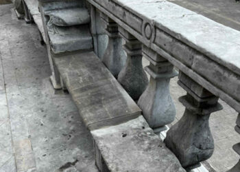 Ragusa, ripristinata la panchina del sagrato di San Giovanni