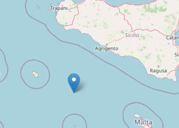 Terremoto di magnitudo 3.2 nel Canale di Sicilia