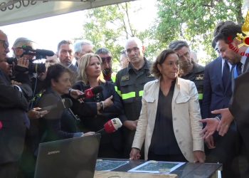 Maltempo nelle Marche,  sopralluogo Lamorgese nelle aree colpite