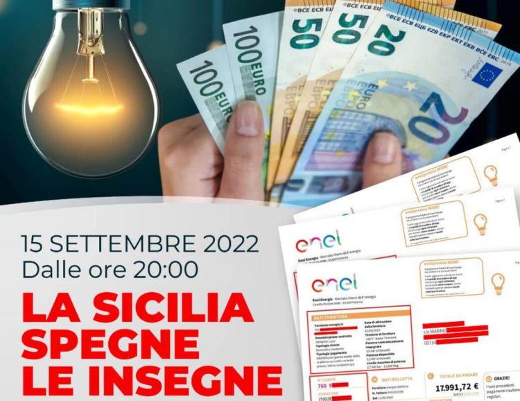 Caro energia: la Sicilia spegne le insegne