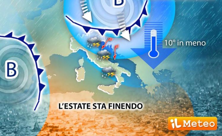 Meteo: ultimi giorni di estate, maltempo nel weekend