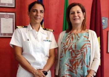 Questura Ragusa: visita del comandante del Capitaneria di Porto di Pozzallo Stefania Milione
