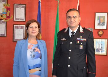 Visita in Questura per il comandante dei carabinieri di Ragusa Carmine Rosciano