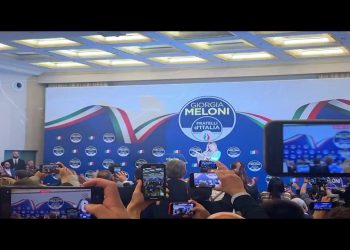 Elezioni, per Giorgia Meloni festeggiamenti sulle note di Rino Gaetano