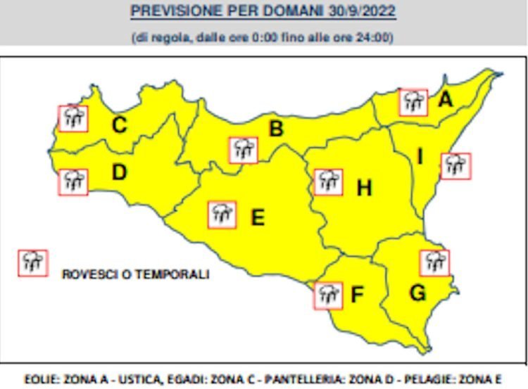 Allerta meteo Sicilia: maltempo e temporali a Ragusa