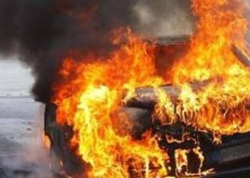 Auto a fuoco a Modica