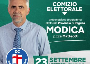 Modica, venerdì chiusura campagna elettorale Ignazio Abbate