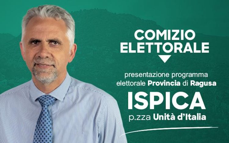 Ignazio Abbate, comizio a Ispica il 22 settembre