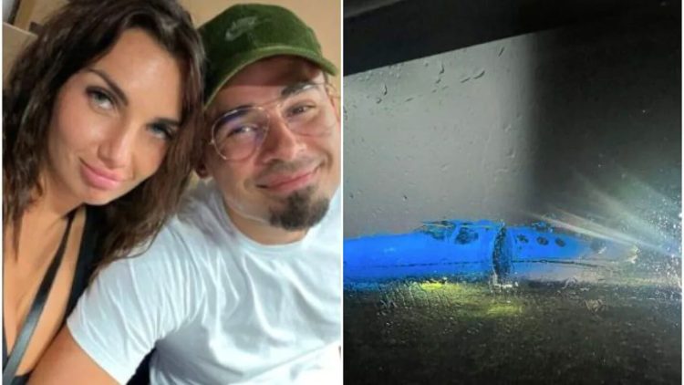 Paura in volo per Elettra Lamborghini e Afrojack: si schiantano sull'erba per maltempo