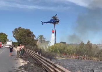 Incendio a Playa Grande