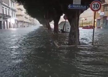 Maltempo in Sicilia: Trapani allagata