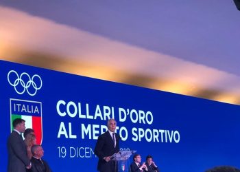 Collare d’oro Coni a Domenicali, stella d’oro all’Italpress