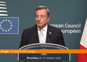 Energia, Draghi “Il Consiglio Europeo ha accolto le nostre proposte”