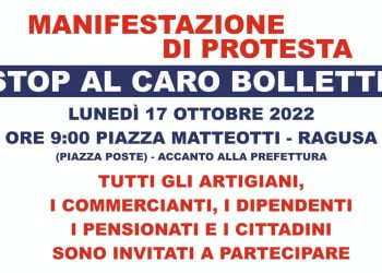 Caro bollette, anche il Comune di Comiso in piazza a Ragusa