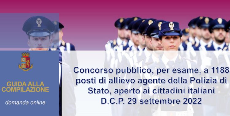 Concorso per 1188 allievi agenti della Polizia di Stato: ecco come fare domanda