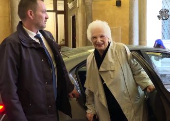 Senato, l’arrivo di Liliana Segre a Palazzo Giustiniani