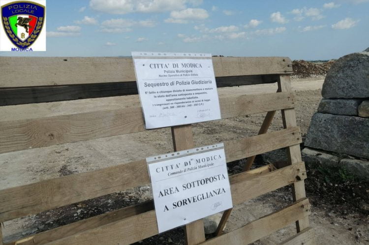 Polizia Locale Modica, sequestra area di 23 mila mq