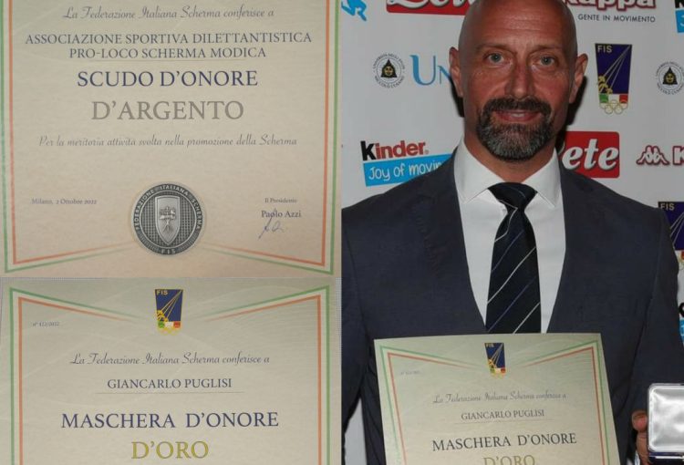 Onorificenze per la Conad Scherma Modica