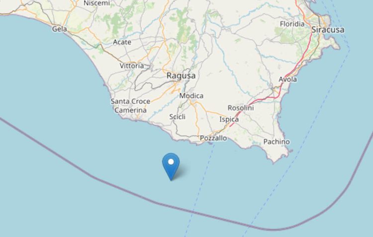 Lieve scossa di terremoto nel mare di Ragusa