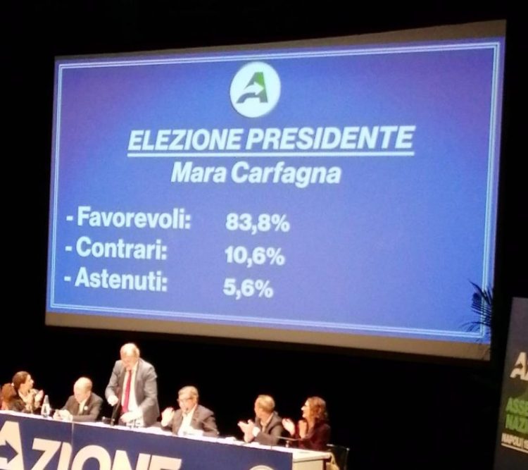 Mara Carfagna eletta presidente di Azione